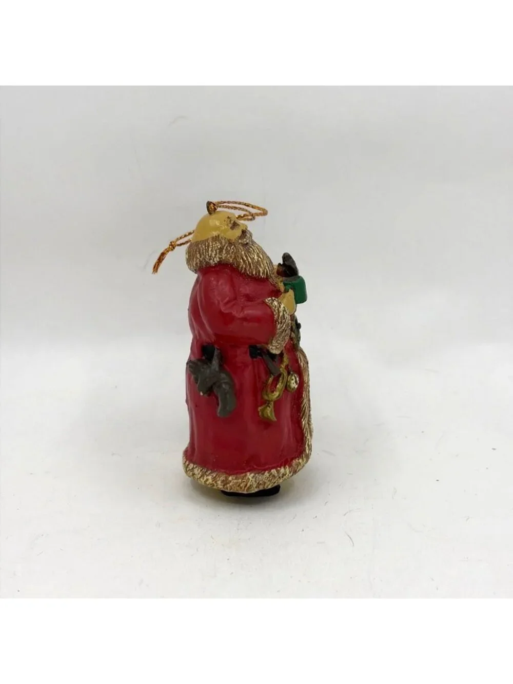 Vintage American Greetings Forget Me Not Father Christmas Ornament 1991